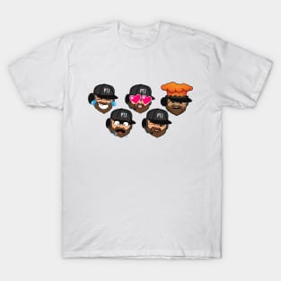 The Many Faces Of TJ T-Shirt